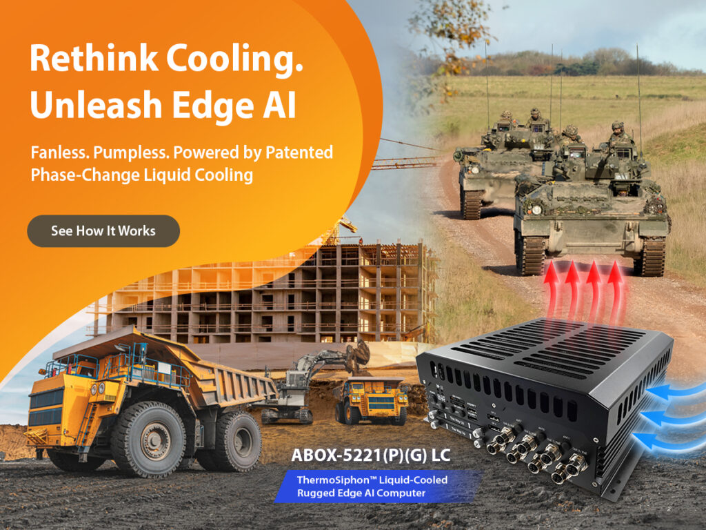ABOX-5221(P)(G)LC rugged edge AI computer with passive liquid cooling